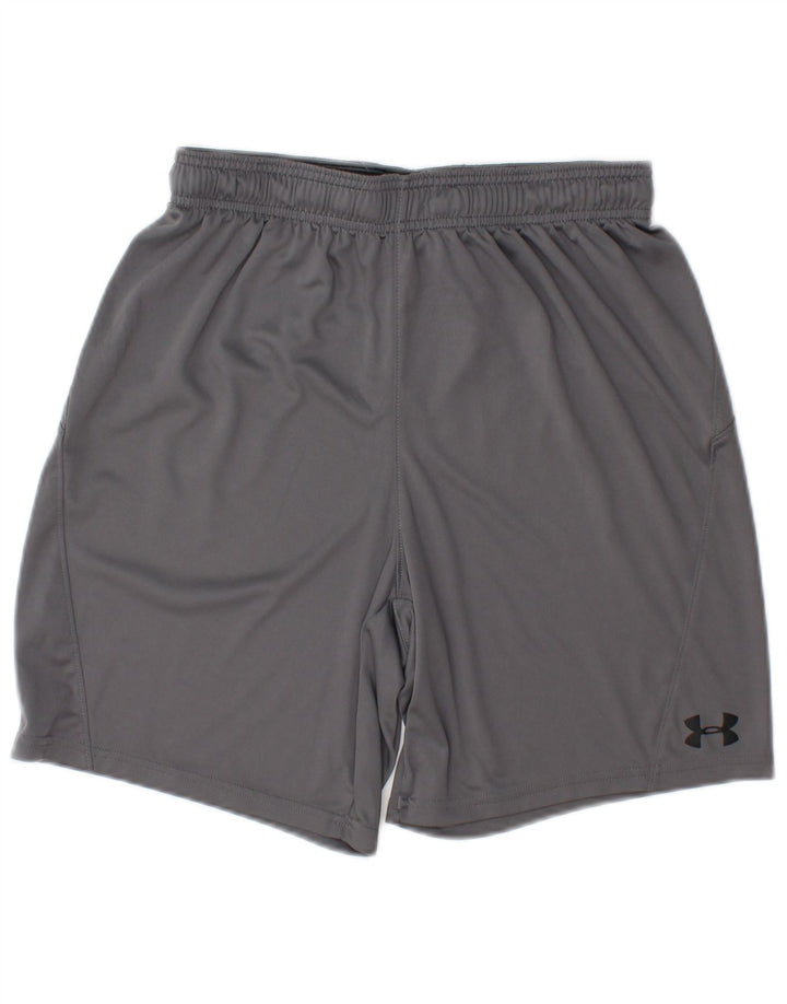 Мужские спортивные шорты Under Armour Heat Gear из полиэстера среднего серого цвета