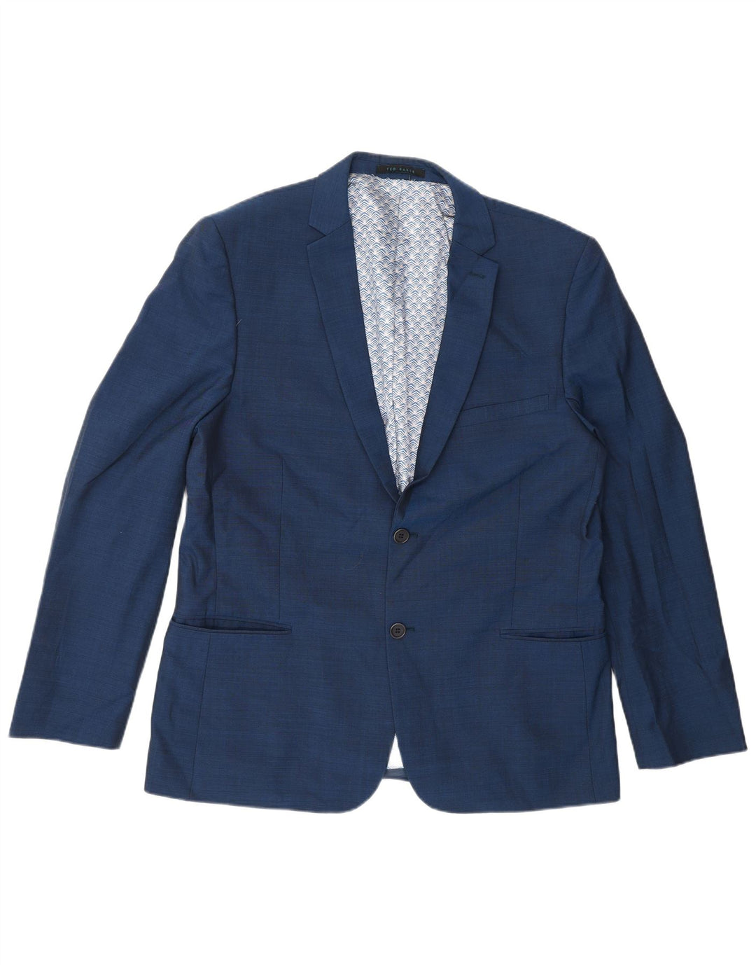 Мужской пиджак на двух пуговицах Ted Baker UK 42 XL, синяя шерсть