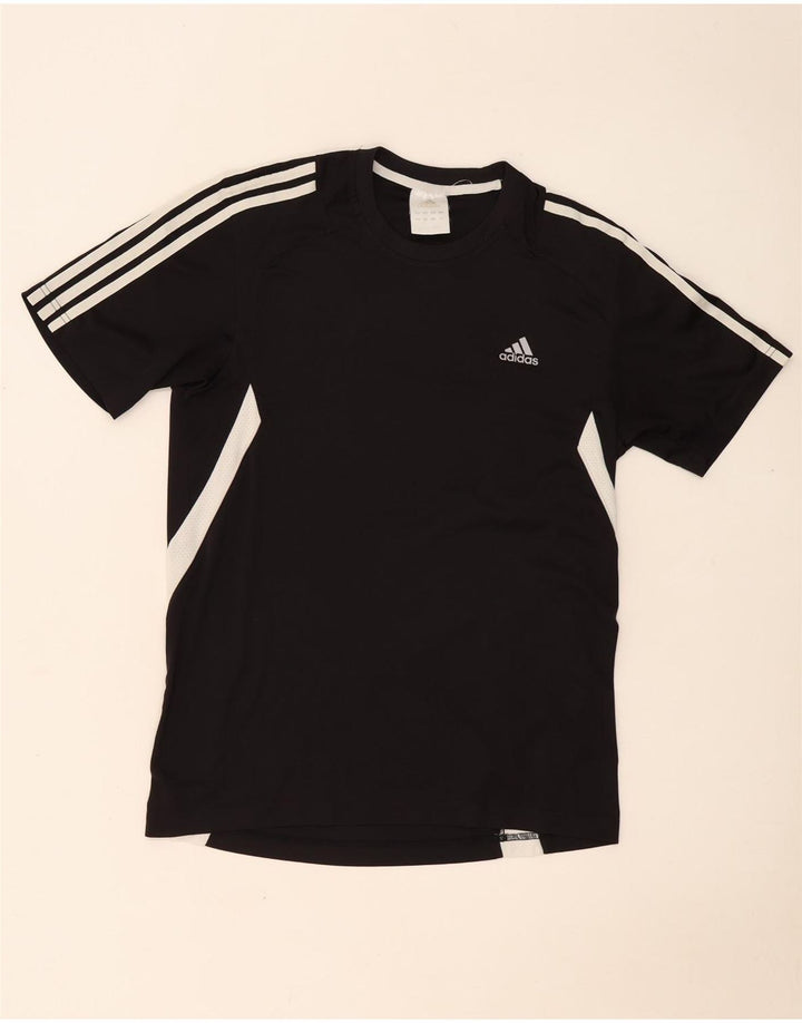 Мужская футболка Adidas Top Medium Black из полиэстера с цветными блоками