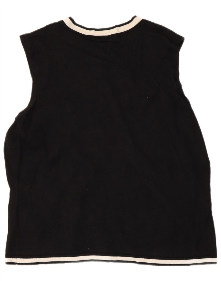 Женский укороченный жилет Marks & Spencer UK 18 XL, черный вискоза