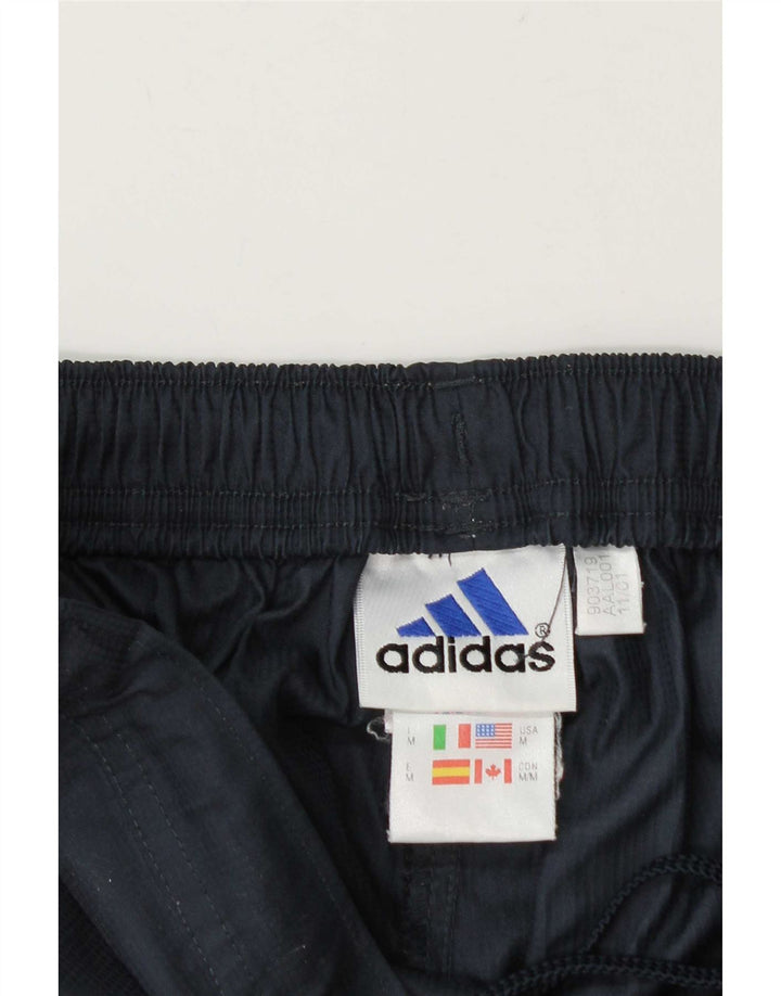 Мужские спортивные брюки Adidas среднего размера, темно-синие, полиэстер