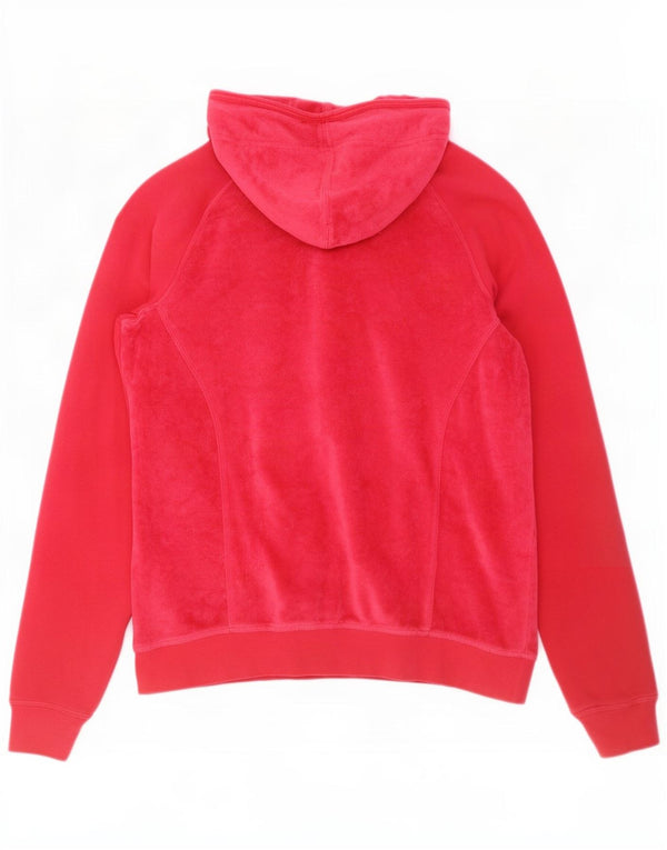 Женский велюровый свитер с капюшоном на молнии Champion Heritage Fit UK 16, большой красный цвет