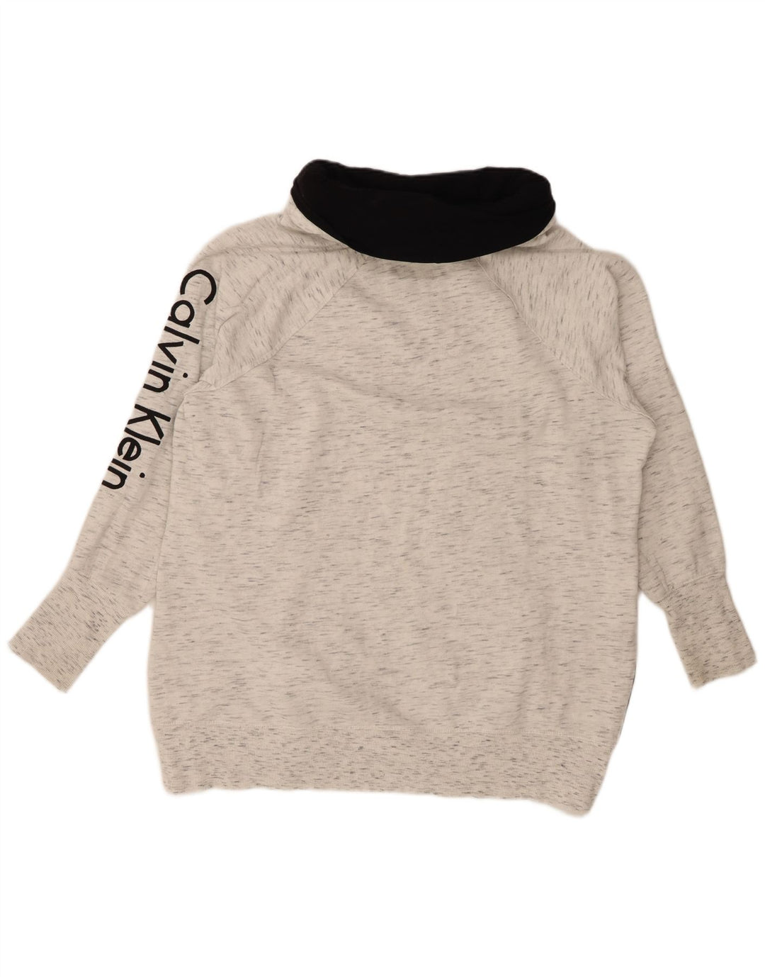 Женский джемпер оверсайз CALVIN KLEIN UK 18 XL, серый в крапинку