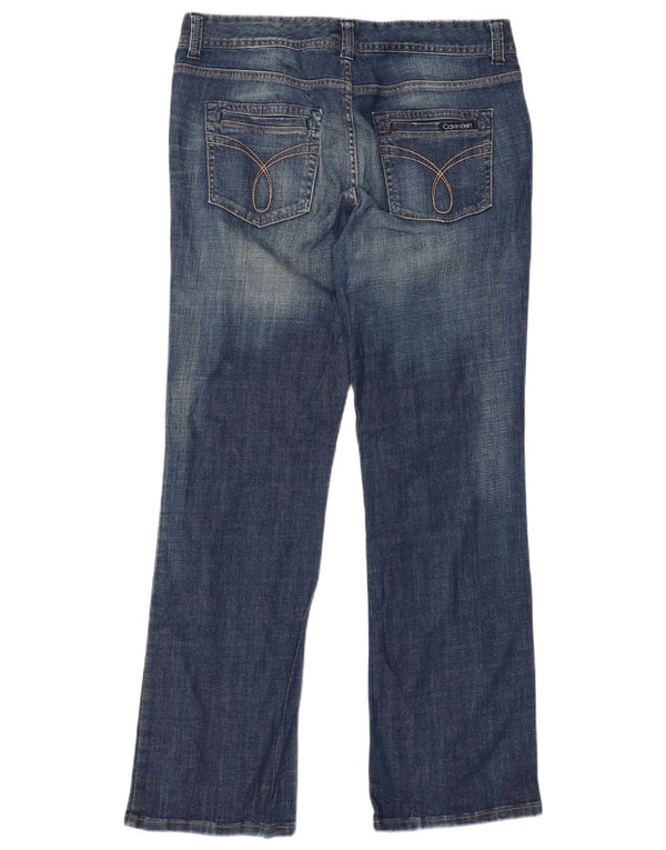 Женские джинсы Bootcut CALVIN KLEIN США 14 XL W34 L31 Синие хлопковые