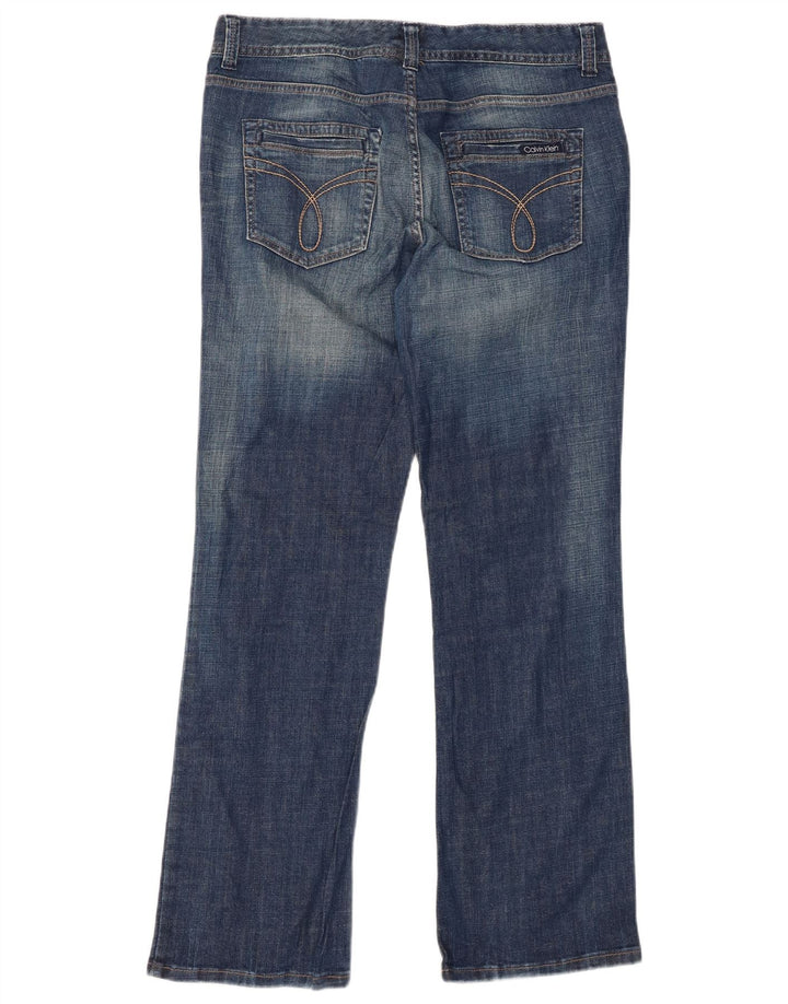 Женские джинсы Bootcut CALVIN KLEIN США 14 XL W34 L31 Синие хлопковые