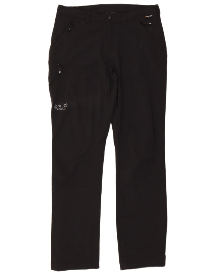 Jack Wolfskin Женские прямые брюки карго среднего размера W30 L33, черные полиэстер