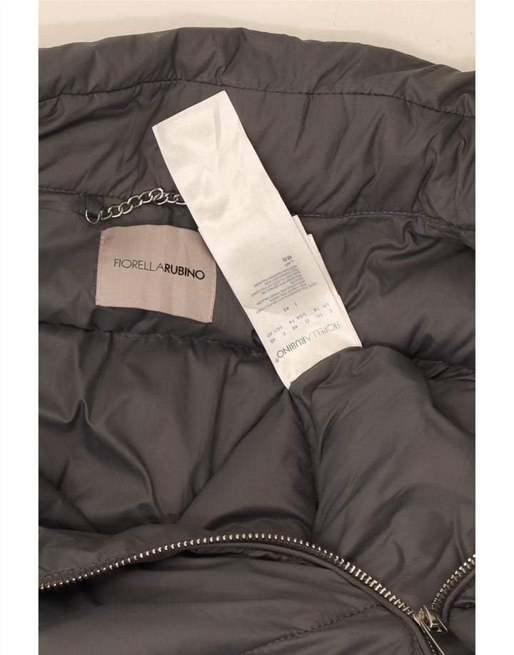 Женская стеганая куртка Fiorella Rubino UK 18 XL серая из полиамида