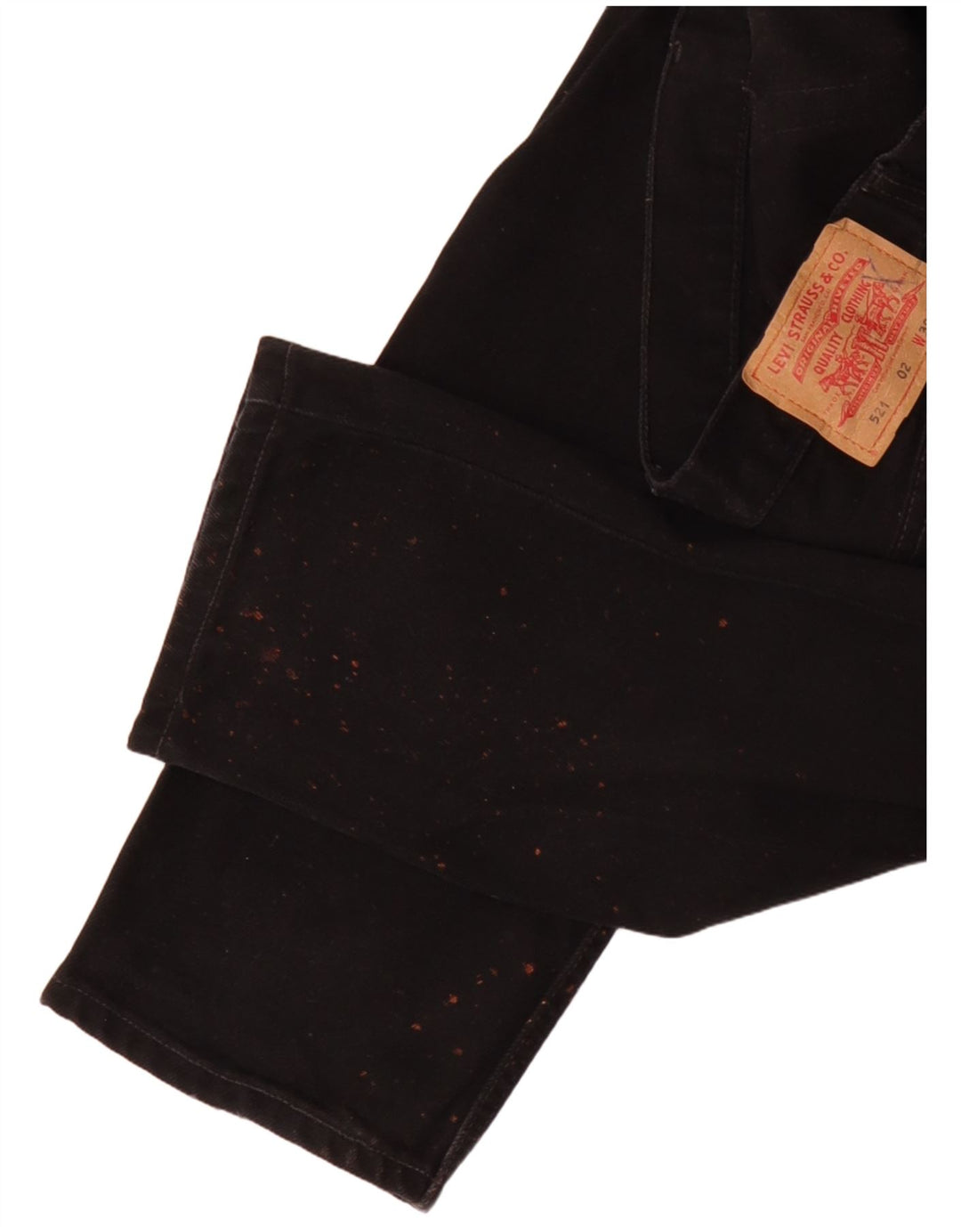 Мужские прямые джинсы Levi's 521 W30 L32, черный хлопок