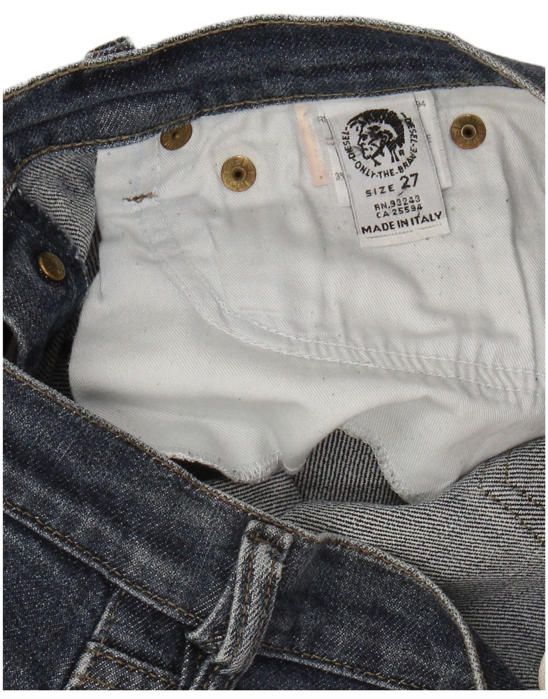 Женские прямые джинсы DIESEL W27 L30, темно-синий, хлопок