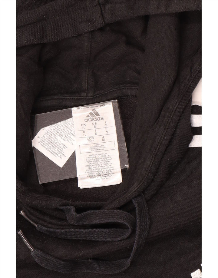 Мужской джемпер с капюшоном Adidas, маленький черный, полиэстер