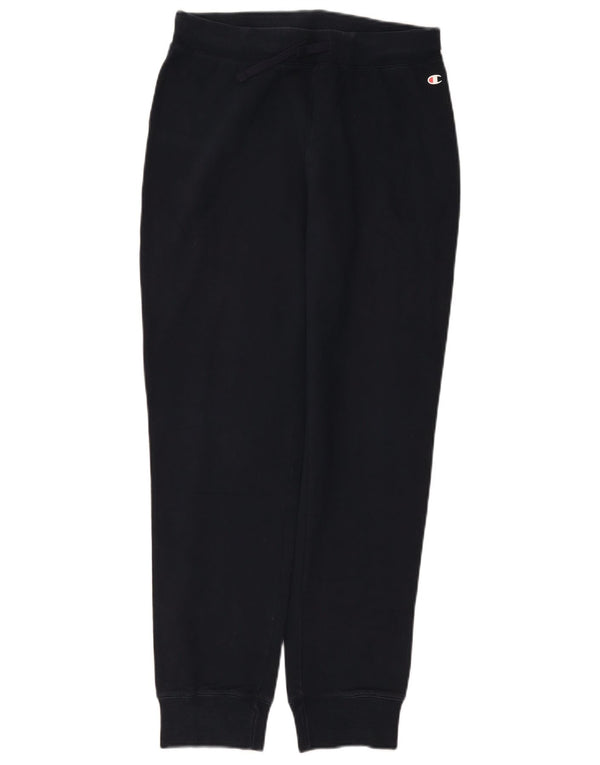 Champion Womens Tracksuit Trousers Joggers UK 14 Large  Navy Blue Cotton