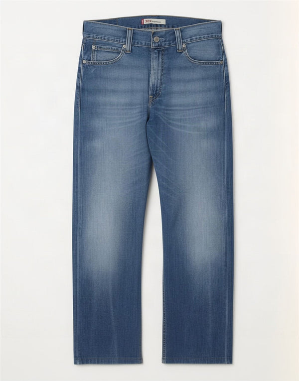 Мужские прямые джинсы Levi's 506 стандартного кроя W33 L29 синие, хлопок