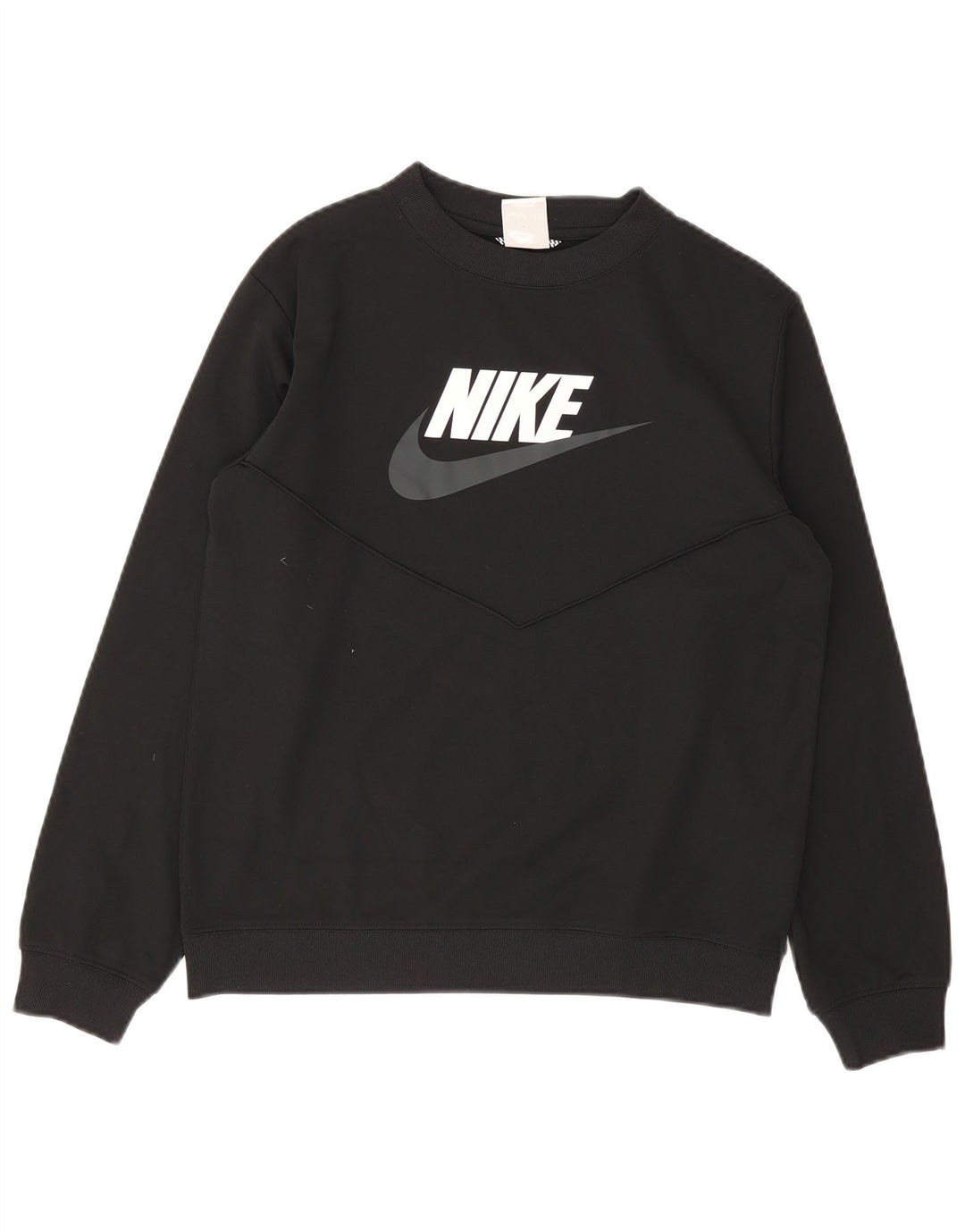 Джемпер с рисунком Nike для мальчиков 13–14 лет, черный полиэстер