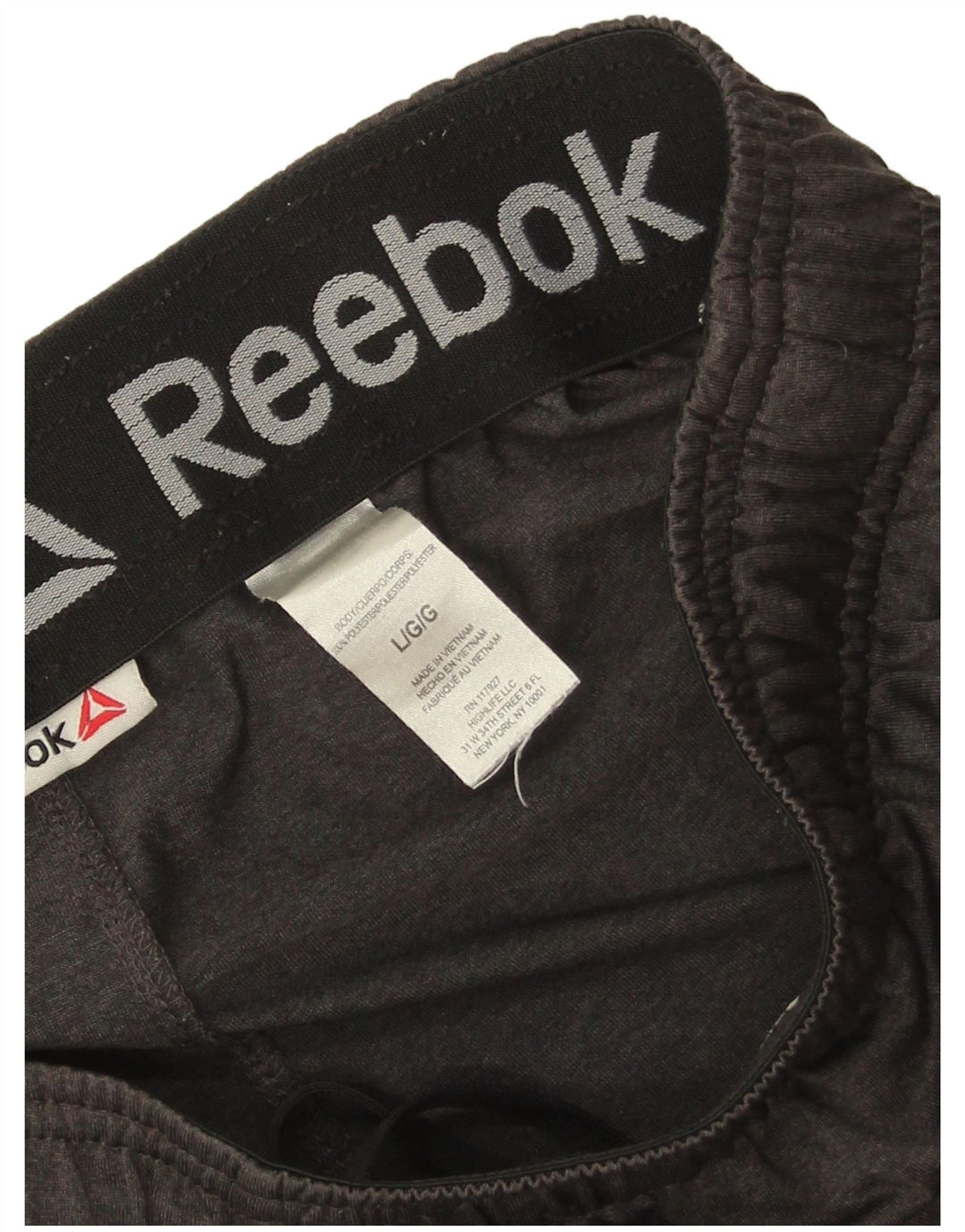 Мужские спортивные шорты Reebok, большие серые, полиэстер