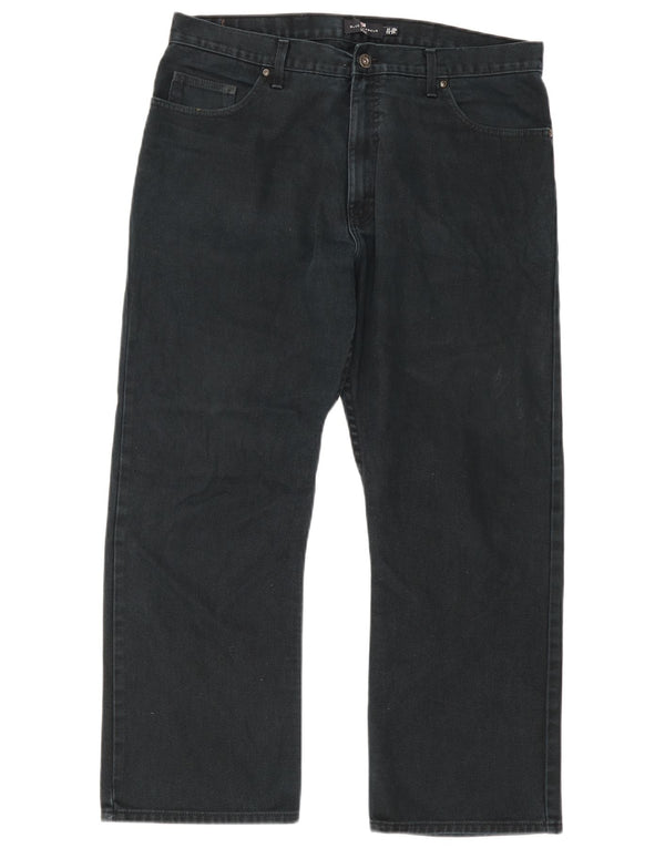 Мужские прямые джинсы Marks & Spencer Blue Harbour W38 L29, черный хлопок
