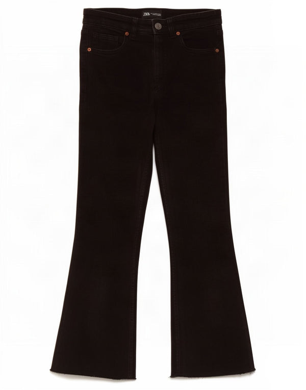 Женские расклешенные джинсы Zara EU 36 XS W26 L26, черный хлопок