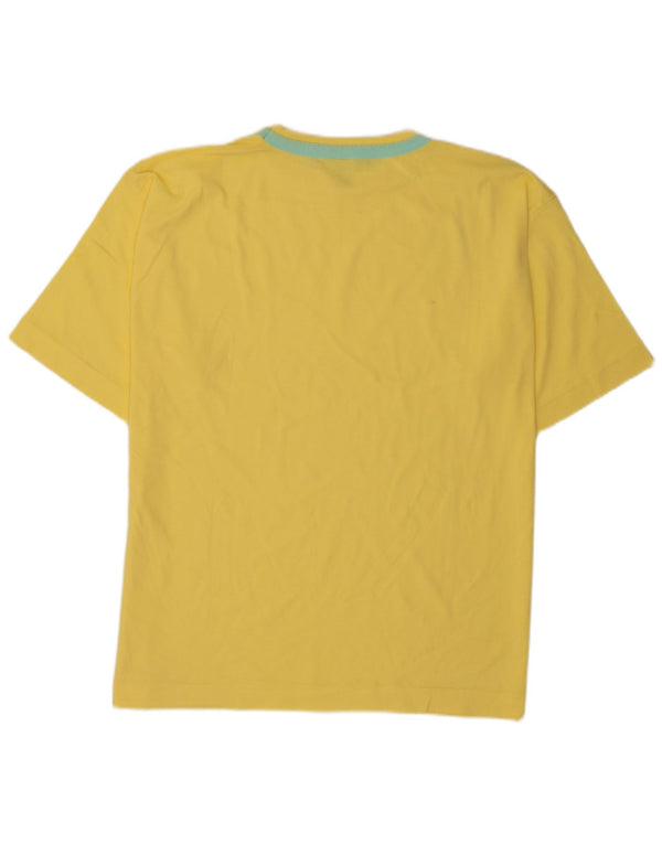 Best Company Mens T-Shirt Top XL Yellow Cotton