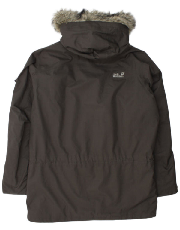 Мужская парка с капюшоном Jack Wolfskin Sherpa, размер UK 44/46 XL, серый, полиэстер