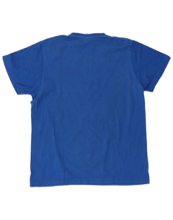 Мужская футболка с рисунком Adidas Top Medium Blue Cotton