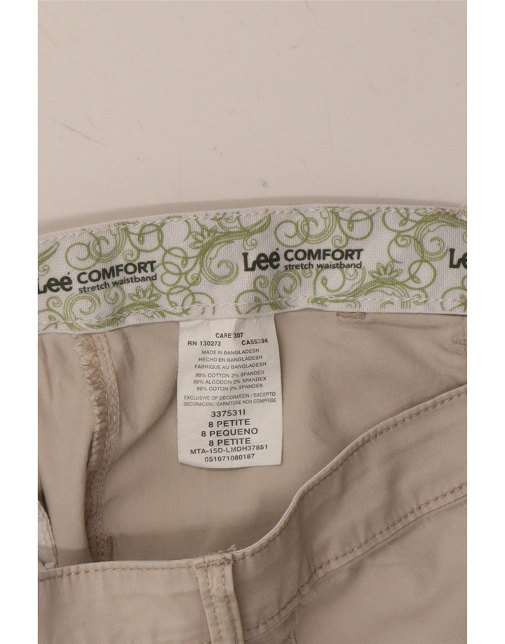 LEE Womens Petite Bermuda Shorts US 8 Medium W30  Grey Cotton Vintage Lee and Second-Hand Lee from Messina Hembry 