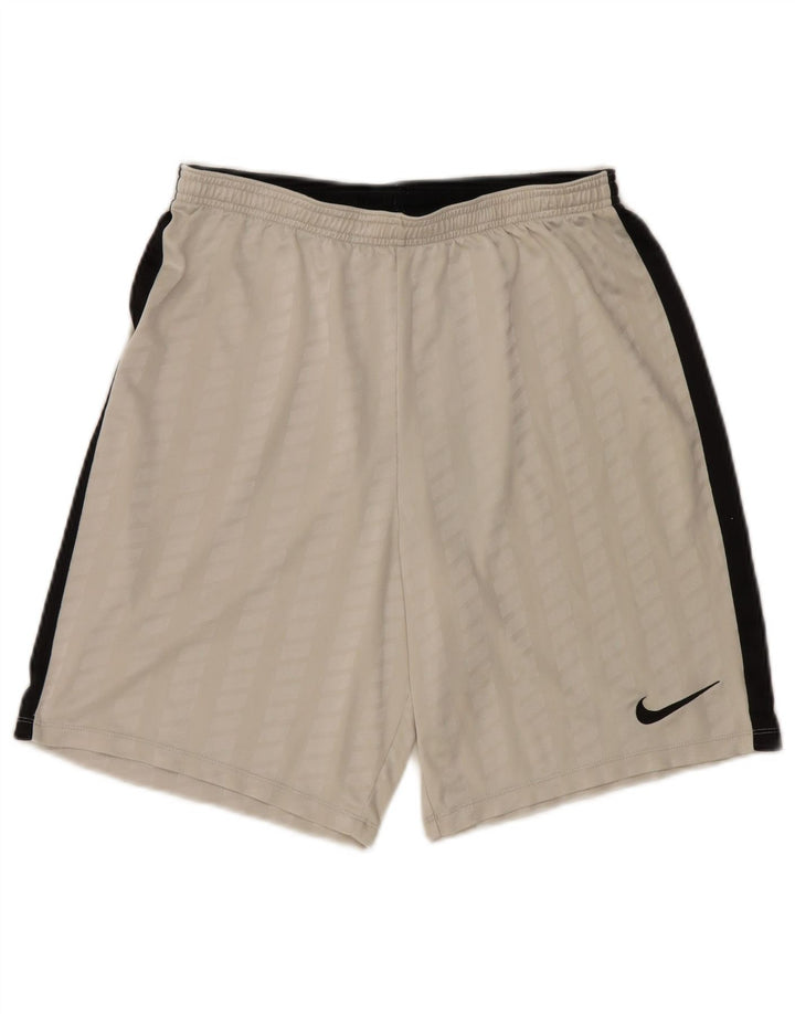 Мужские спортивные шорты Nike Dri Fit, большие белые полиэстер с цветными блоками