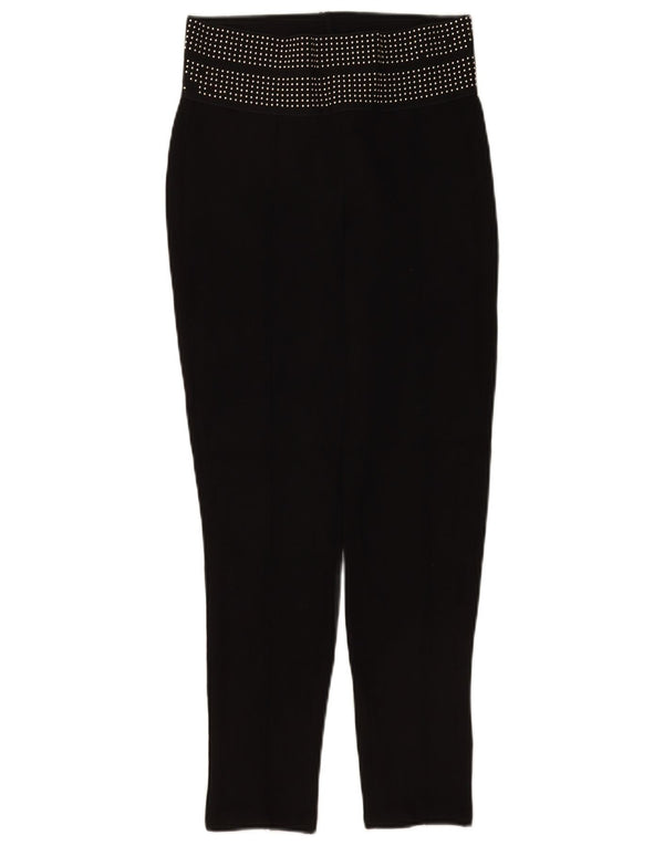 Женские укороченные брюки скинни Zara Medium W28 L25, черные