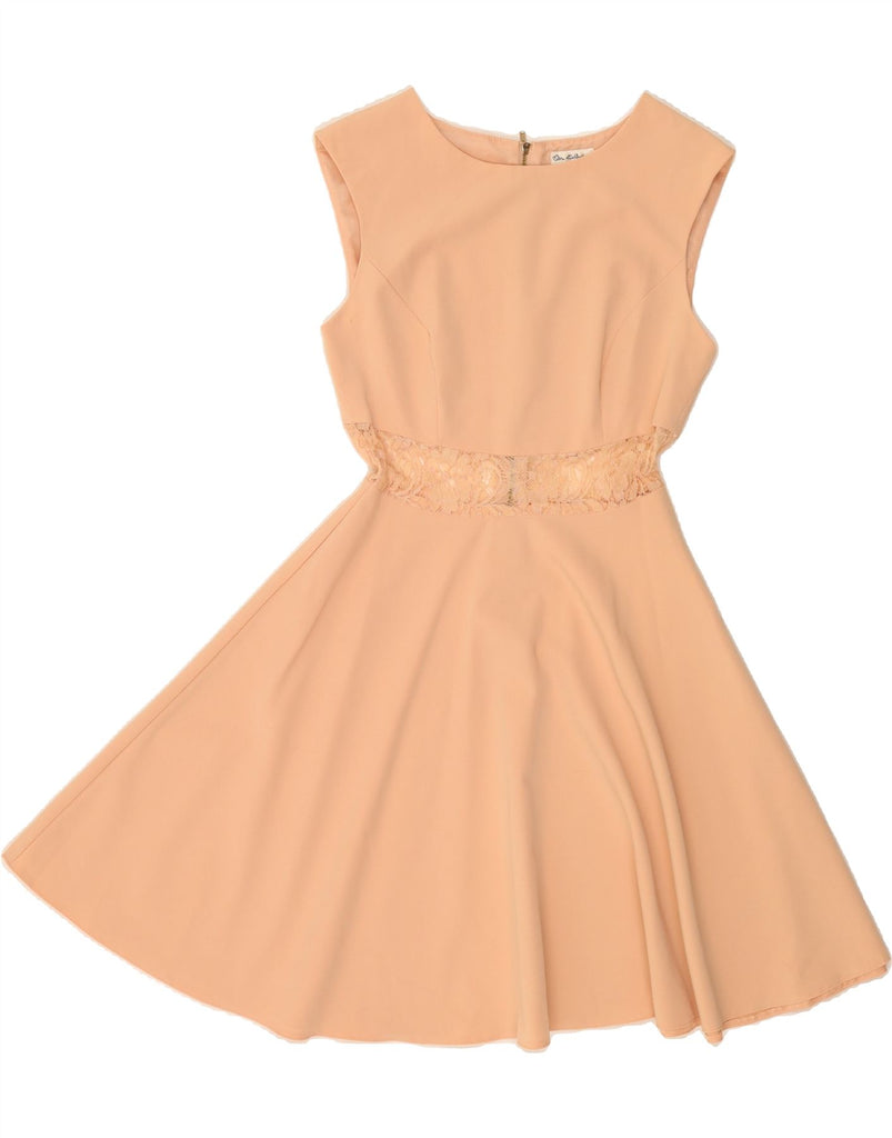 MISS SELFRIDGE Womens Sleeveless A-Line Dress UK 8 Small Pink Polyester Vintage Miss Selfridge and Second-Hand Miss Selfridge from Messina Hembry 