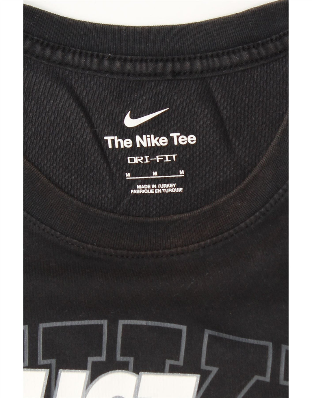 Мужская футболка NIKE Dri Fit с рисунком, средний черный