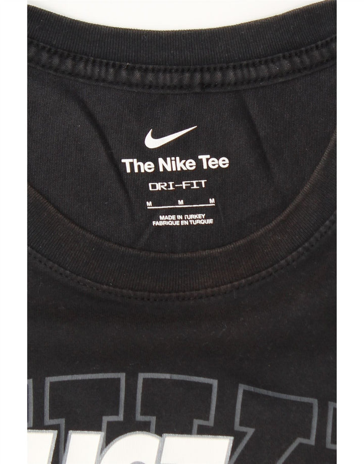 Мужская футболка NIKE Dri Fit с рисунком, средний черный