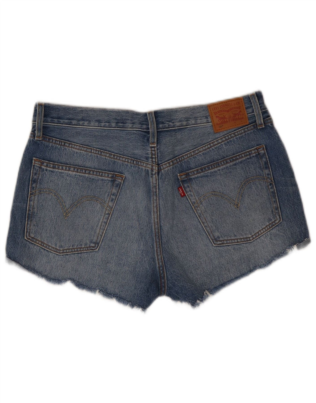 Женские джинсовые шорты LEVI'S 501 W30, средний синий хлопок