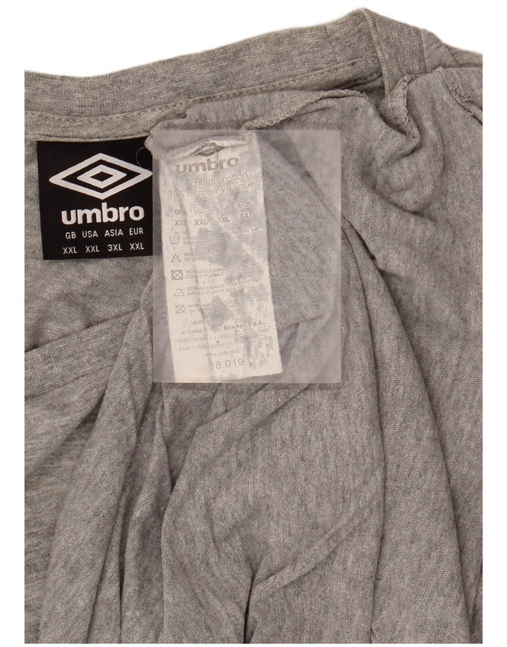 UMBRO Мужская футболка Top 2XL Серый хлопок