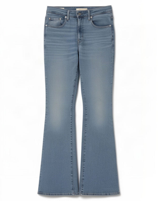 Женские расклешенные джинсы Levi's 726 с высокой посадкой W29 L32, синий хлопок