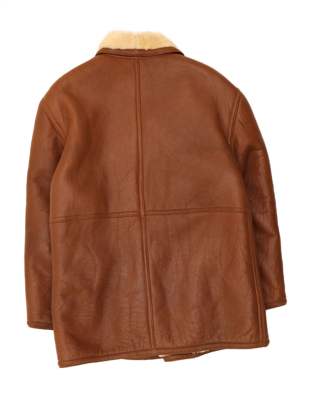 Мужская короткая куртка VINTAGE IT 52 XL Коричневая короткая дубленка