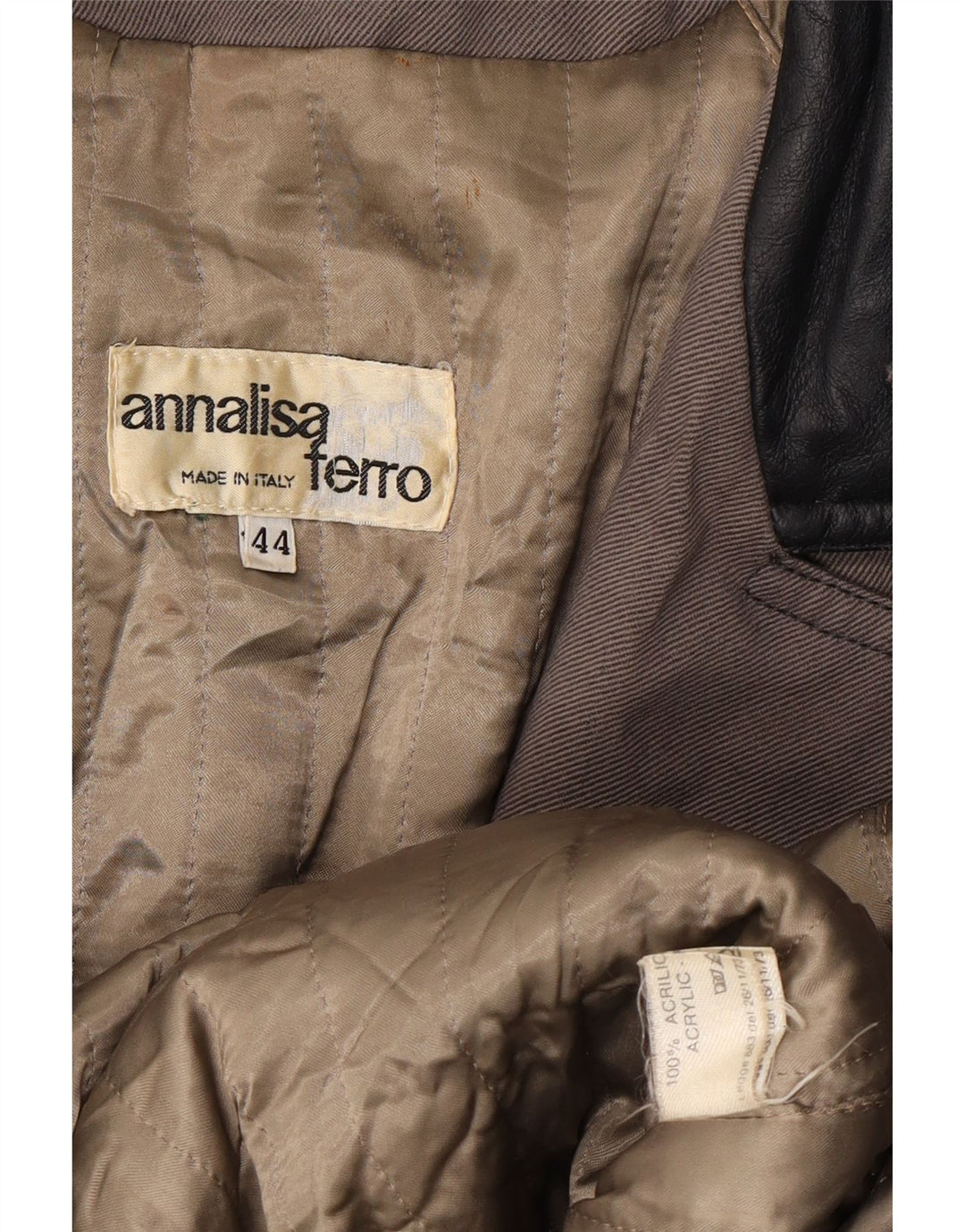 ANNALISA FERRO Женское пальто IT 44 Средний Серый Акрил