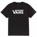 Мужская футболка с рисунком Vans, хлопковый топ среднего размера, черный