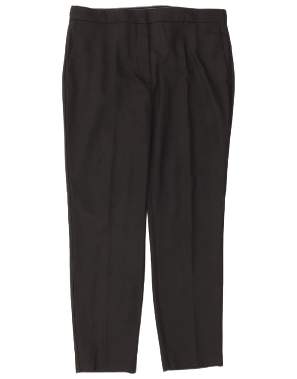 Женские зауженные костюмные брюки Zara XL W32 L29, черный хлопок