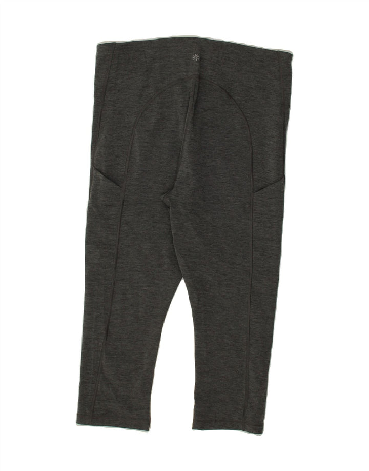 ATHLETA Womens Capri Leggings UK 16 Large  Grey Polyester Vintage Athleta and Second-Hand Athleta from Messina Hembry 
