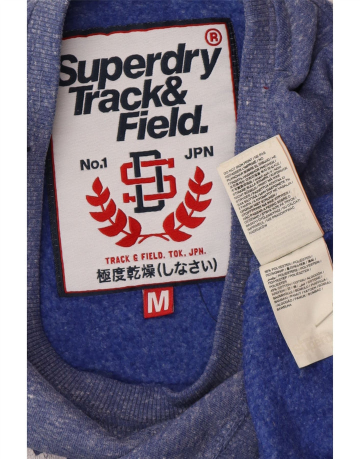 Женский легкоатлетический свитер SUPERDRY UK 14, средний синий в крапинку