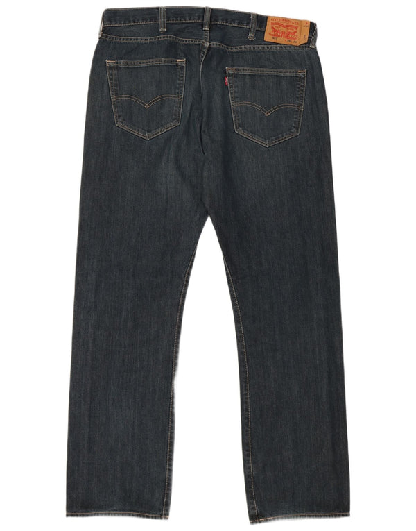 Мужские прямые джинсы LEVI'S 501 W38 L34 синие, хлопок