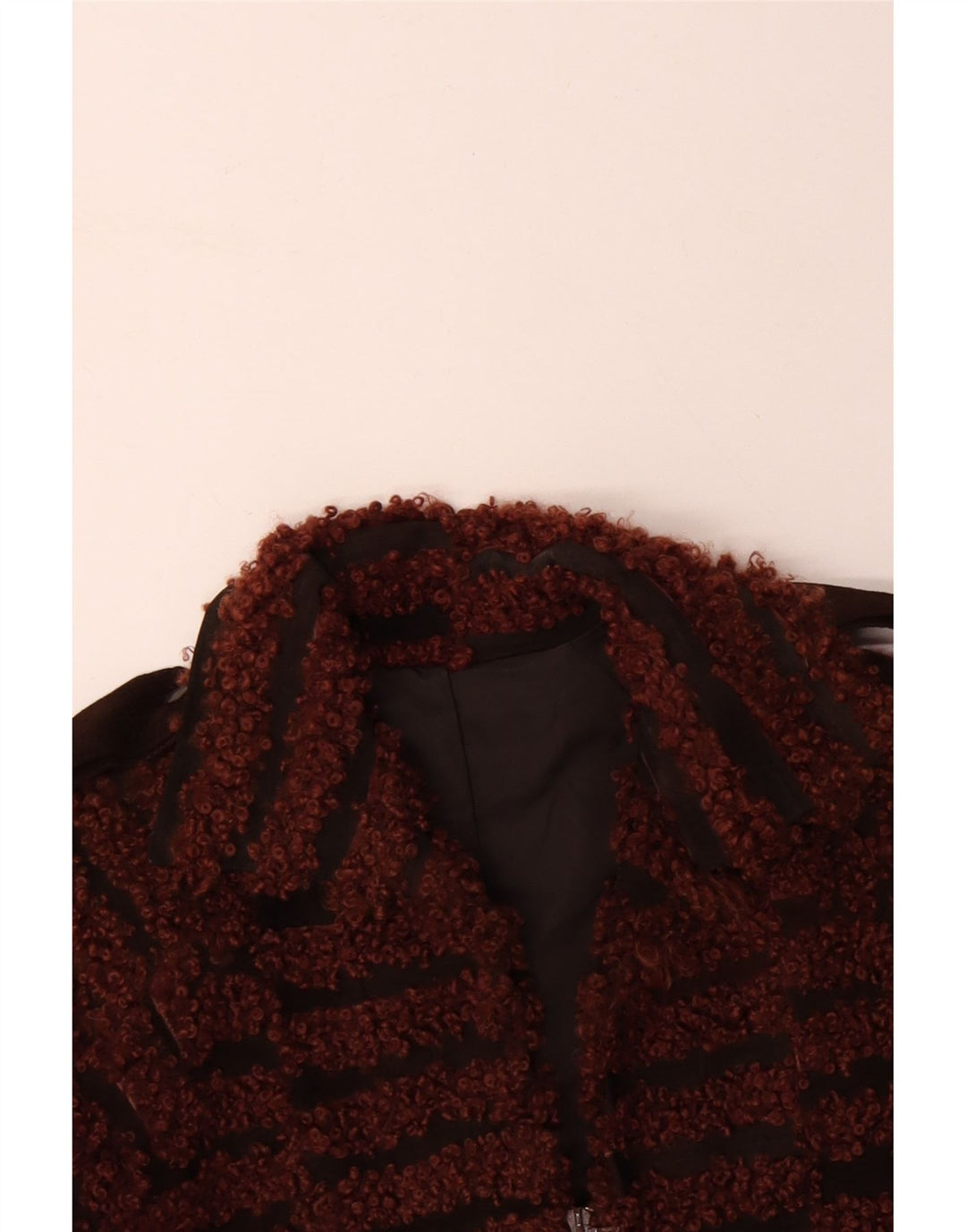 Женский бомбер VINTAGE UK 16, большой размер в коричневую полоску