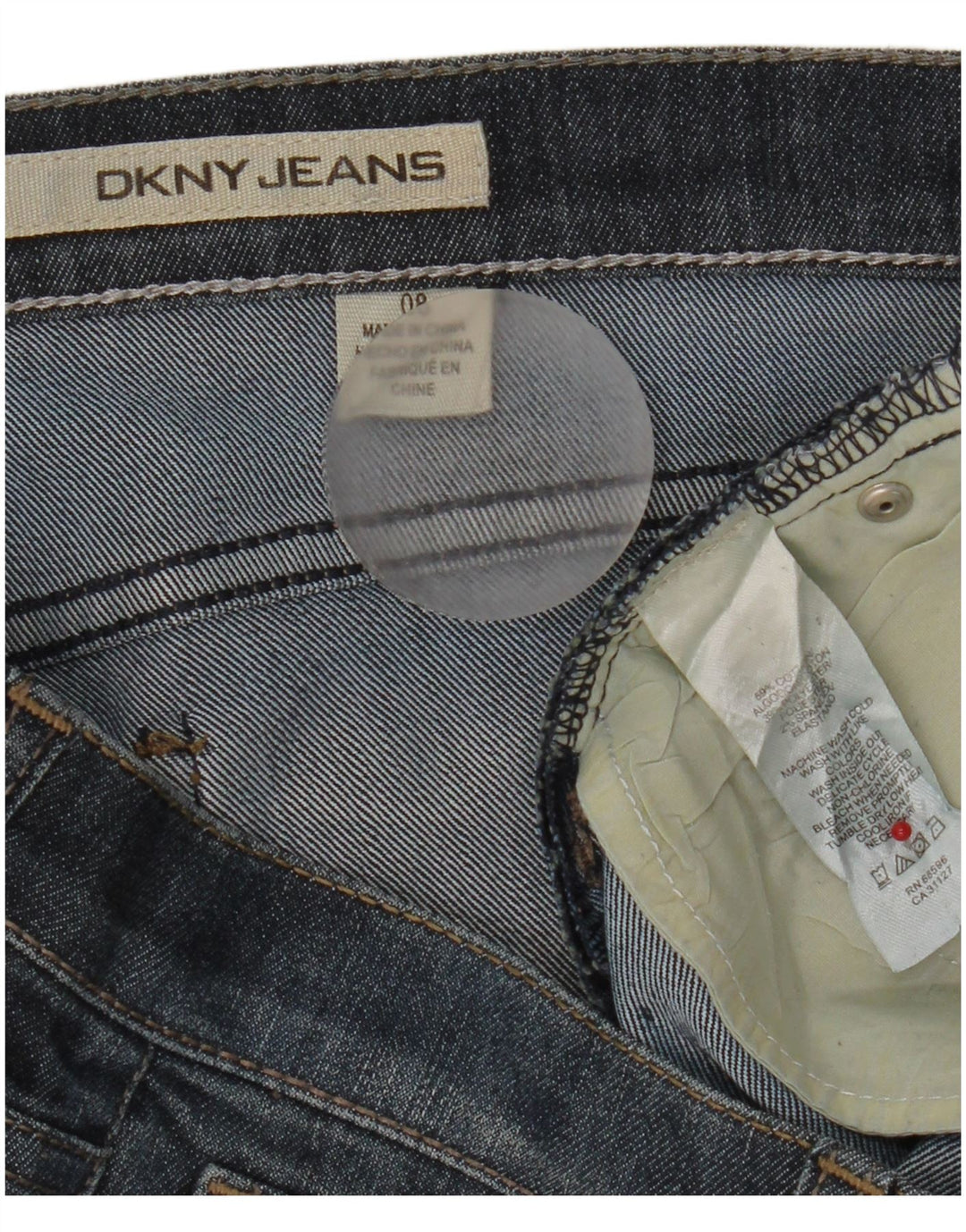 Женские джинсовые шорты-бермуды Dkny US 8, средние W32, темно-синие, хлопковые