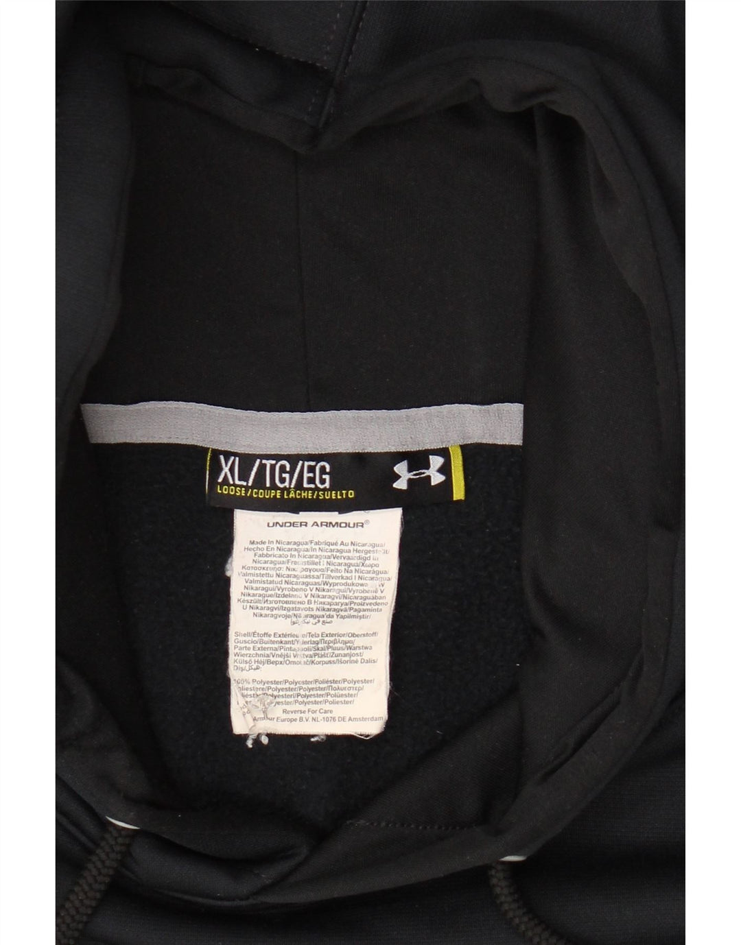 Мужской джемпер с капюшоном UNDER ARMOR XL, темно-синий, полиэстер