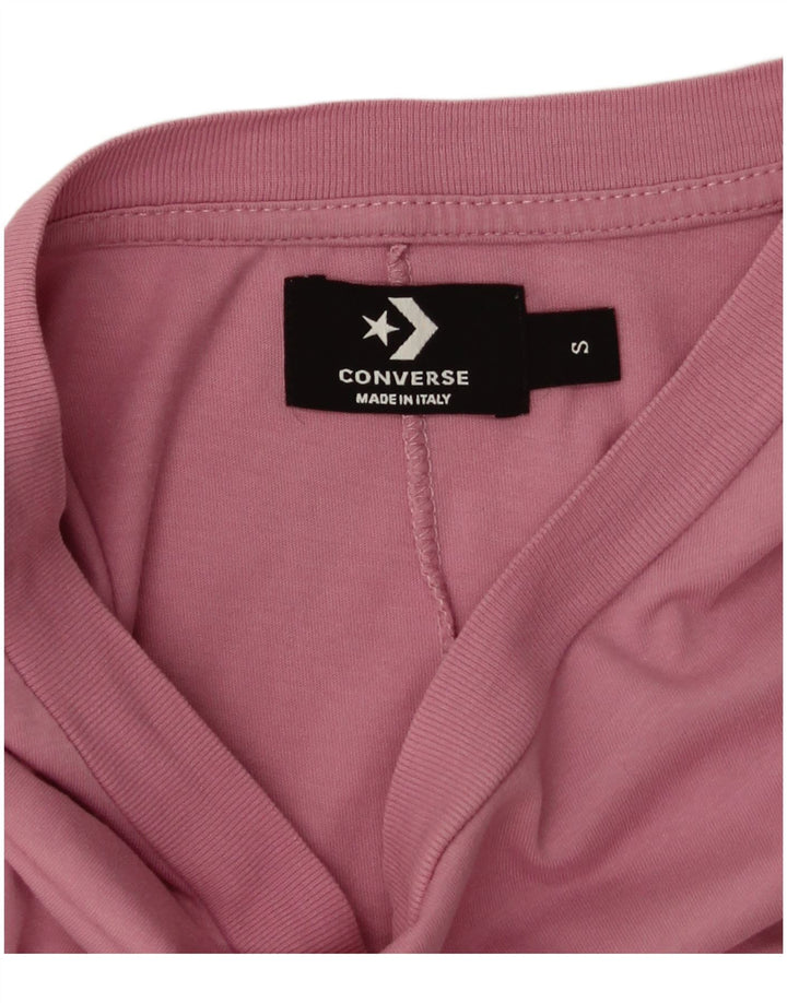 Женская футболка оверсайз Converse Top UK 10, маленький розовый хлопок
