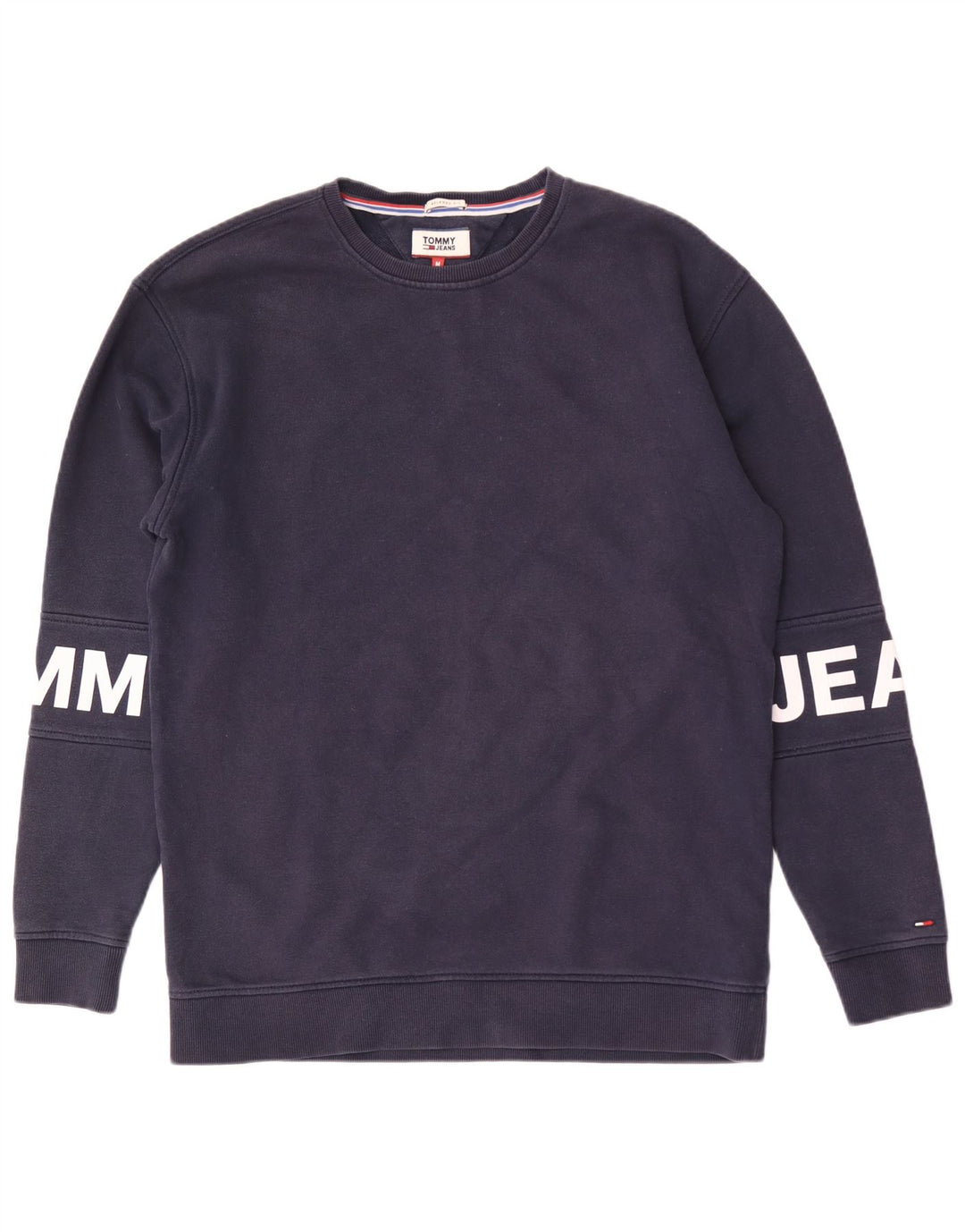 TOMMY HILFIGER Мужской свитшот свободного кроя с рисунком, средний темно-синий