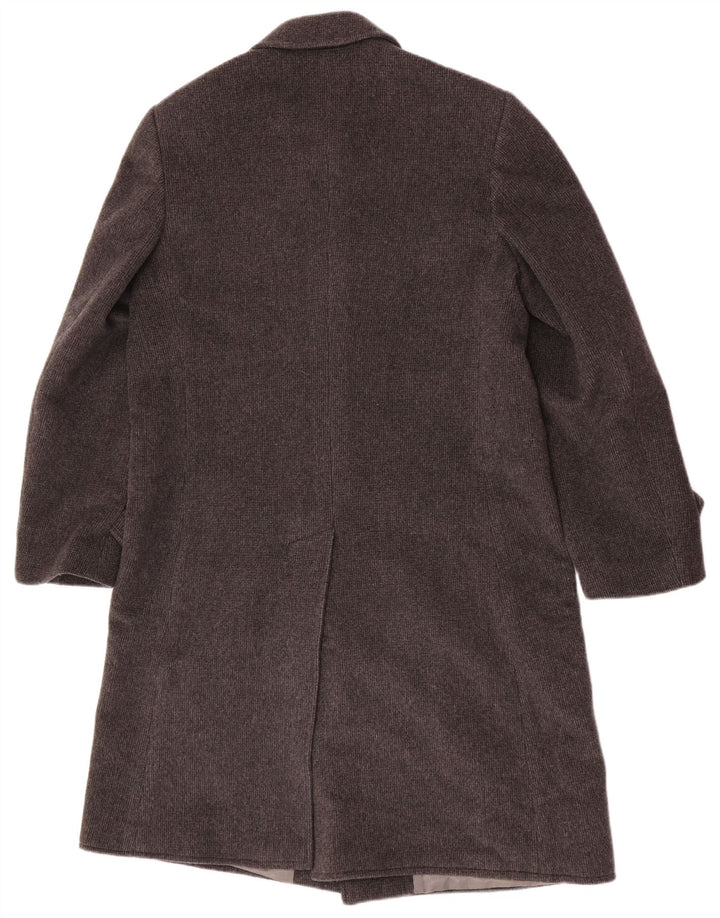 Винтажное мужское пальто IT 50, большое, серое, шерстяное