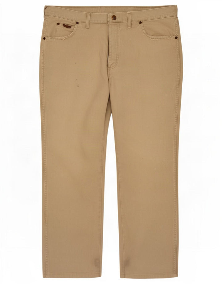Джинсы мужские прямые Wrangler W36 L29 бежевые