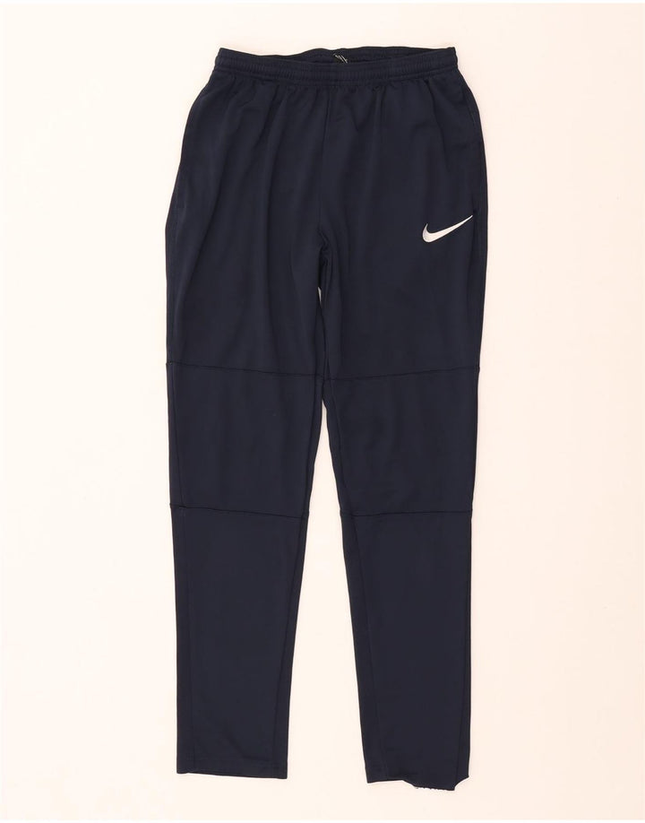 Мужские спортивные брюки Nike Dri Fit UK 10, маленькие темно-синие, полиэстер