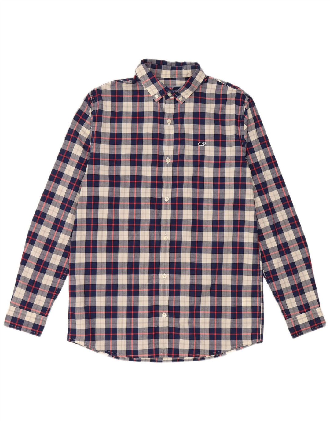 Рубашка VINEYARD VINES для мальчика 15–16 лет XL, темно-синяя клетка, хлопок