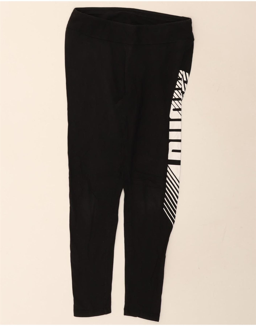 Женские леггинсы с рисунком Puma UK 12, средние, черные
