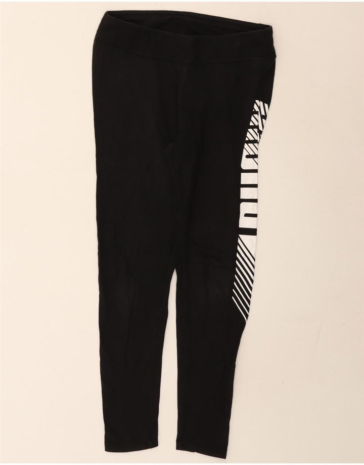 Женские леггинсы с рисунком Puma UK 12, средние, черные